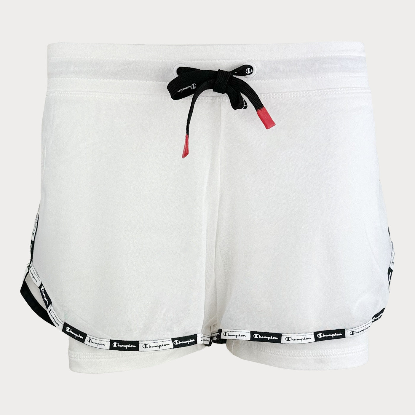Дамски спортни къси панталони Champion в бял цвят