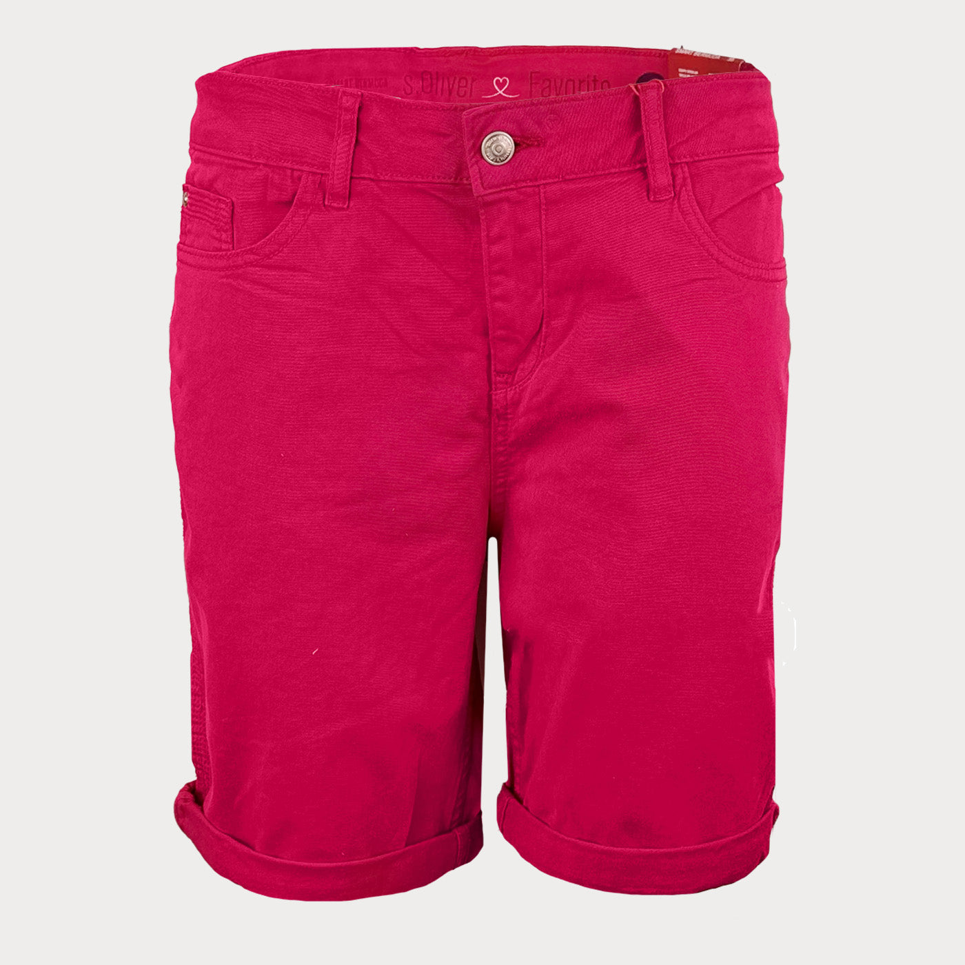 Дамски къси панталони s.Oliver в червено