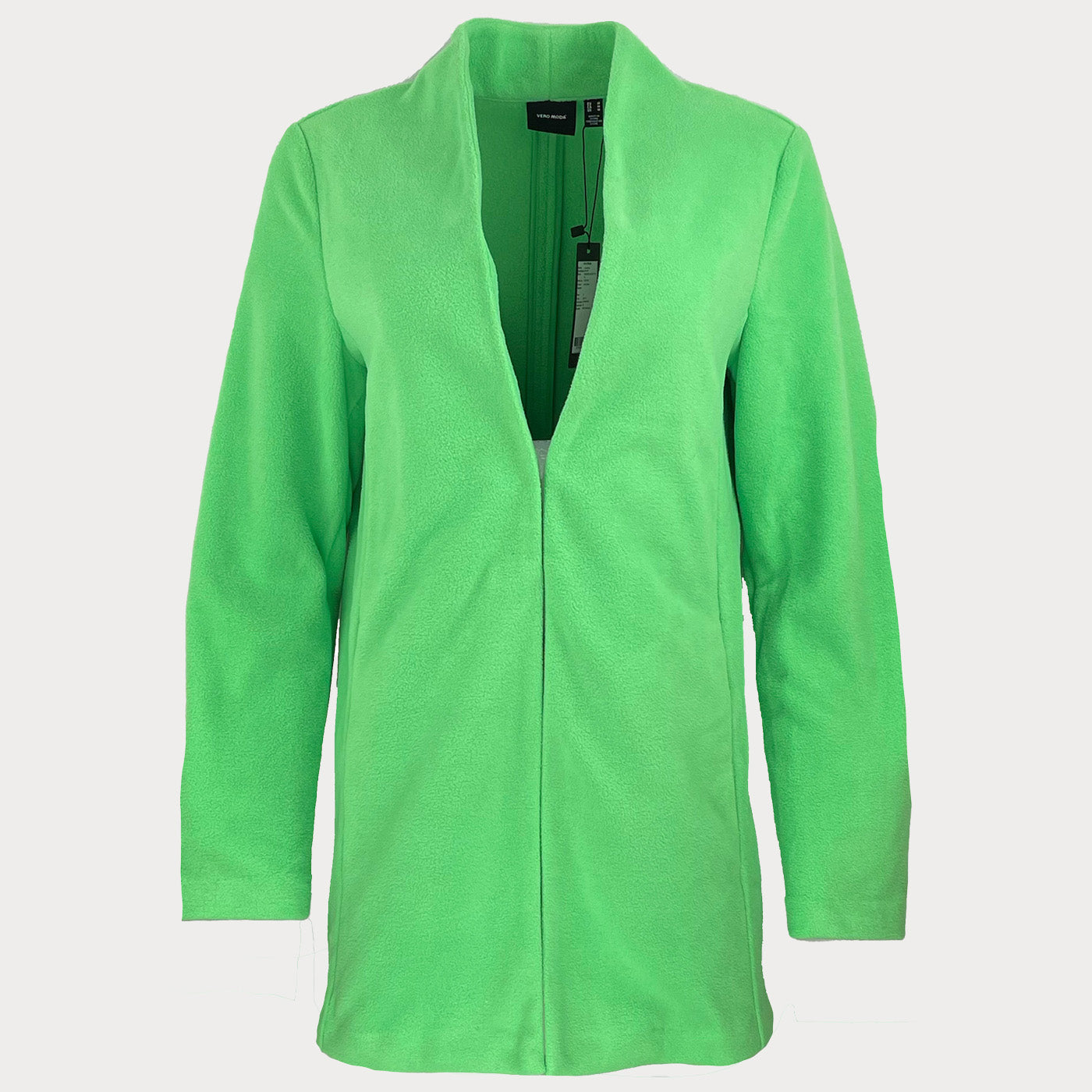 Дамско преходно палто Vero Moda в зелен цвят, закопчаване със скрито копче в размер M