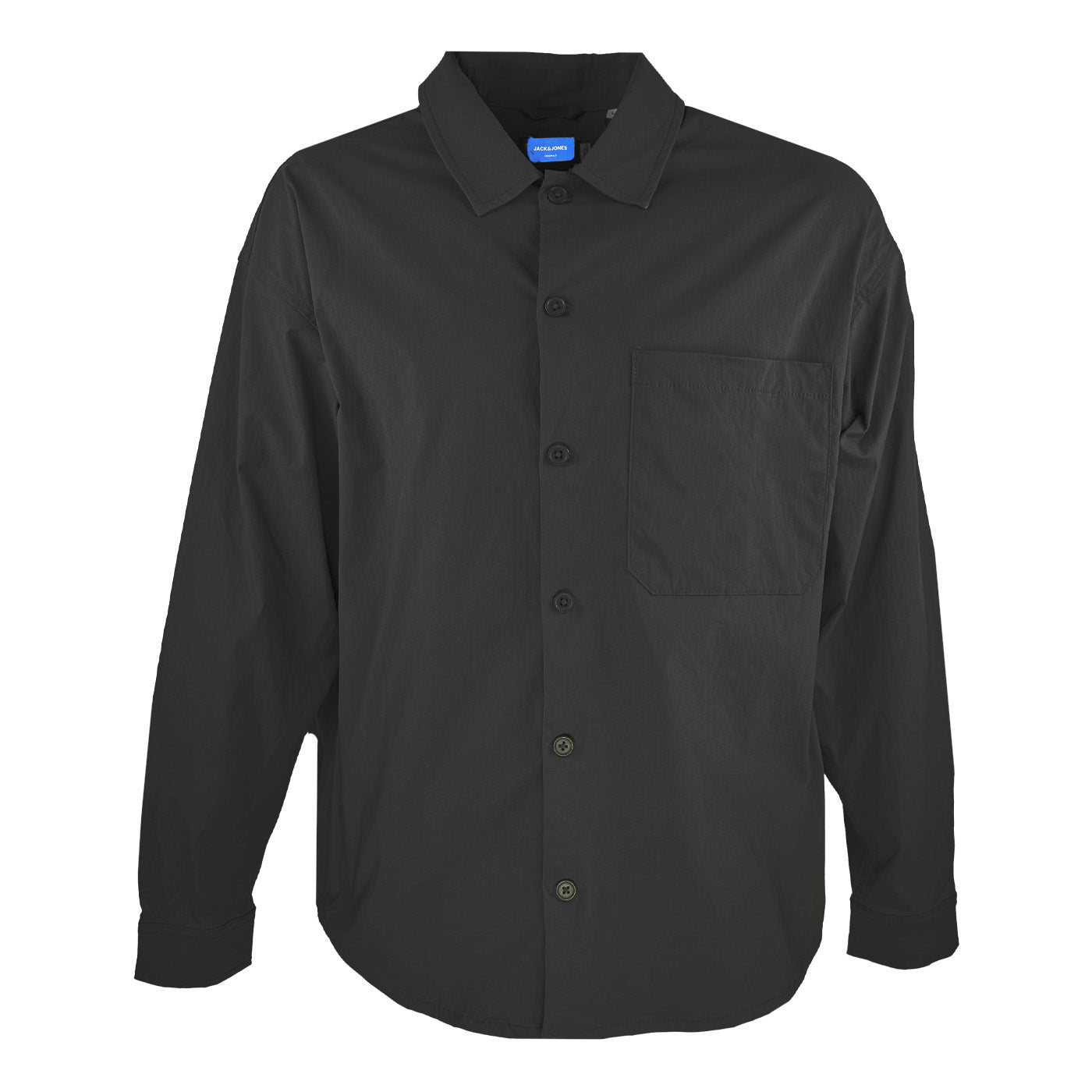 Мъжка черна риза Jack&Jones Originals Oversized - 0