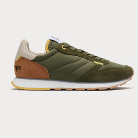 Дамски спортни обувки модел THEBES в тъмно зелено