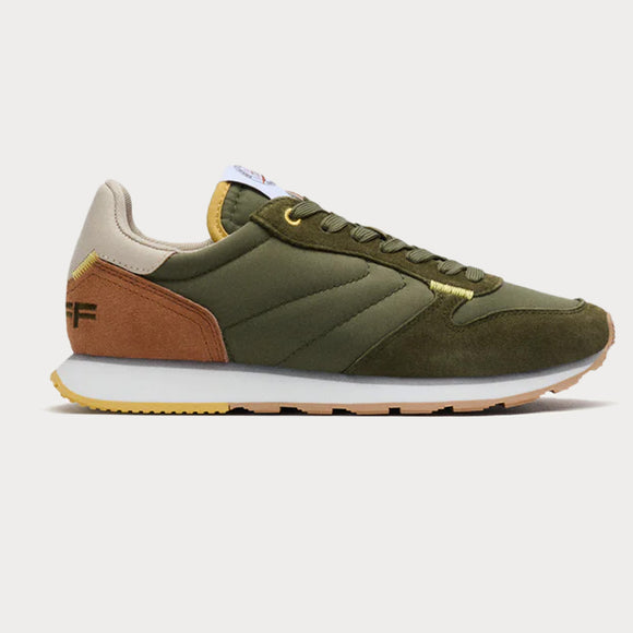 Дамски спортни обувки модел THEBES в тъмно зелено