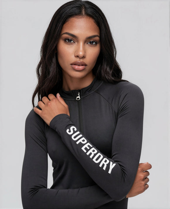 Дамска черна рокля Superdry