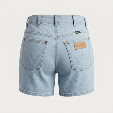 Дамски къси дънки Wrangler Mom в синьо - 0