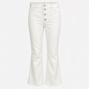 Дамски бели дънки с широки крачоли Levis-1