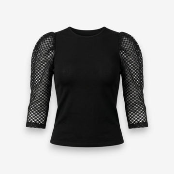 Дамска блуза Vero Moda с дантелени ръкави