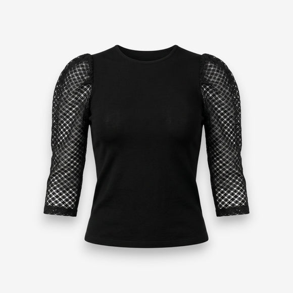 Дамска блуза Vero Moda с дантелени ръкави
