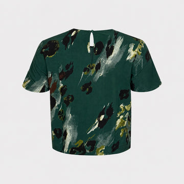 Дамска тениска Vero Moda в зелен цвят - 0