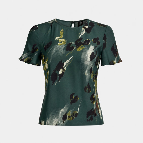 Дамска тениска Vero Moda в зелен цвят