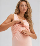 Розова дамска рокля Mamalicious-3