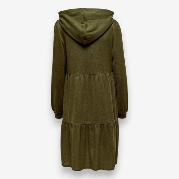 JDY дамска рокля с качулка в Khaki