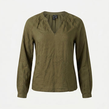 Дамска блуза Vero Moda в зелен цвят