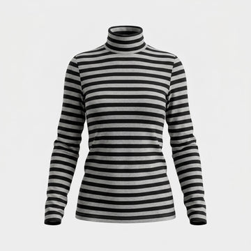 Дамска раирана блуза с поло яка Vero Moda