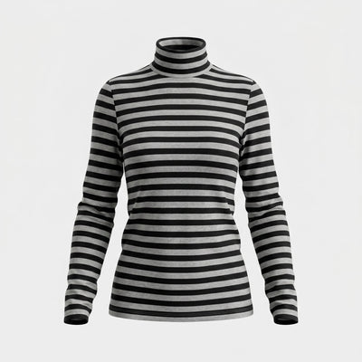 Дамска раирана блуза с поло яка Vero Moda