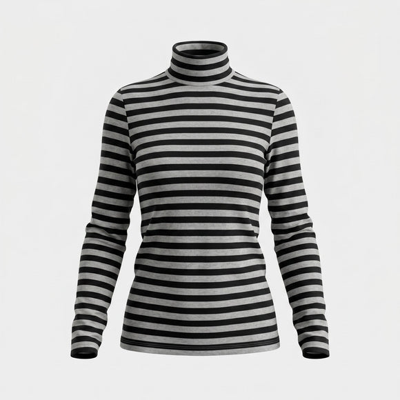 Дамска раирана блуза с поло яка Vero Moda