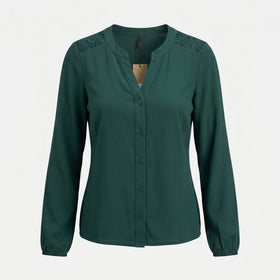Дамска риза Vero Moda в зелен цвят
