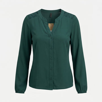 Дамска риза Vero Moda в зелен цвят