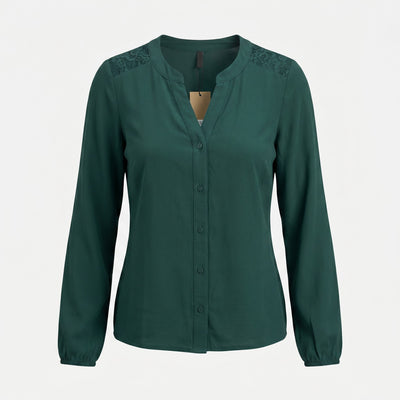 Дамска риза Vero Moda в зелен цвят