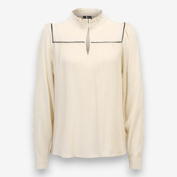 Бежова дамска блуза Vero Moda