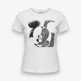 Дамска бяла тениска с Mickey Mouse