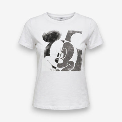 Дамска бяла тениска с Mickey Mouse