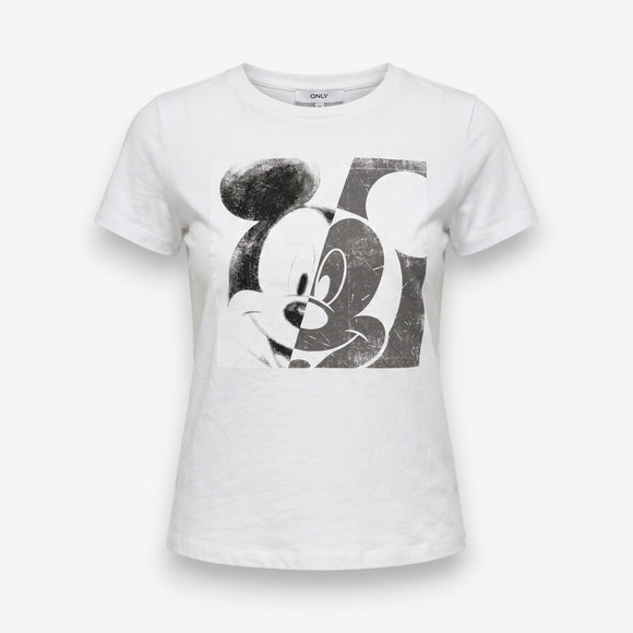 Дамска бяла тениска с Mickey Mouse