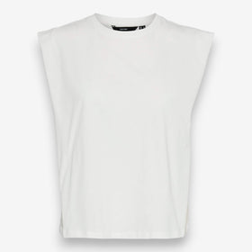 Дамски бял памучен топ Vero Moda