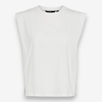 Дамски бял памучен топ Vero Moda
