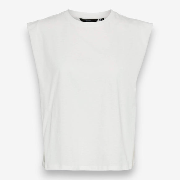Дамски бял памучен топ Vero Moda
