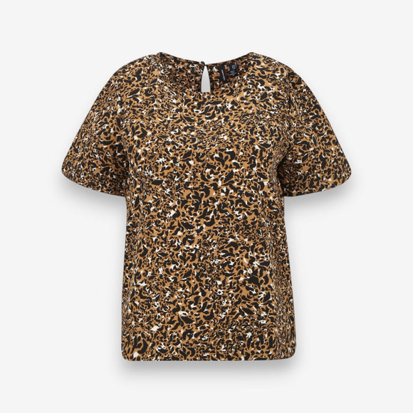 Дамска тениска Vero Moda в кафяво