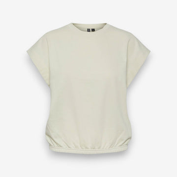 Дамска тениска Pieces в сив цвят