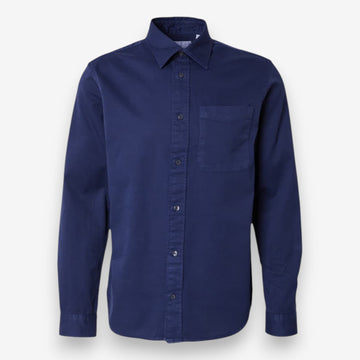 Мъжка риза Jack & Jones, синя, 100% памук