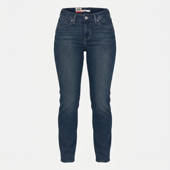 Дамски сини дънки Levis 714