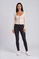 Черни дамски дънки skinny Tom Tailor Jona-2