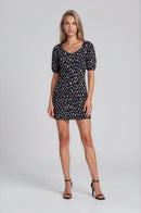 Черна дамска рокля Vero Moda с пъстри акценти-2