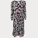 Дамска дълга рокля Mango, дълги ръкави, в лилав цвят, размер L. 