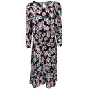 Дамска дълга рокля Mango, дълги ръкави, в лилав цвят, размер L. 