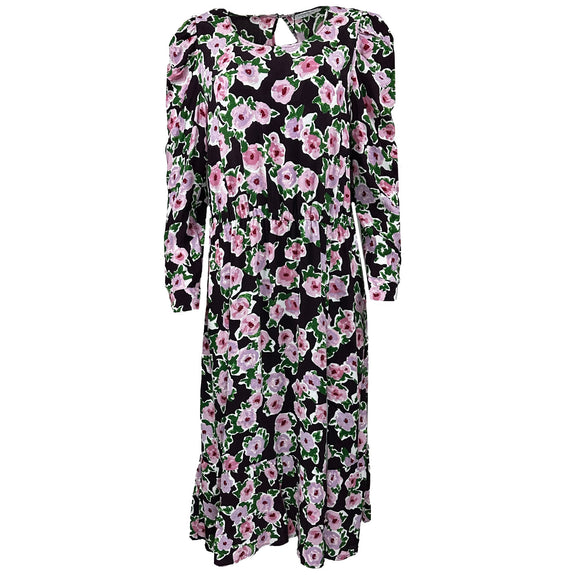 Дамска дълга рокля Mango, дълги ръкави, в лилав цвят, размер L. 