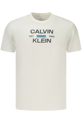 Calvin Klein мъжка тениска бяла 100% памук