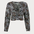 Дамска къса блуза Vero Moda с флорален десен-1