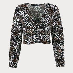 Дамска къса блуза Vero Moda с флорален десен