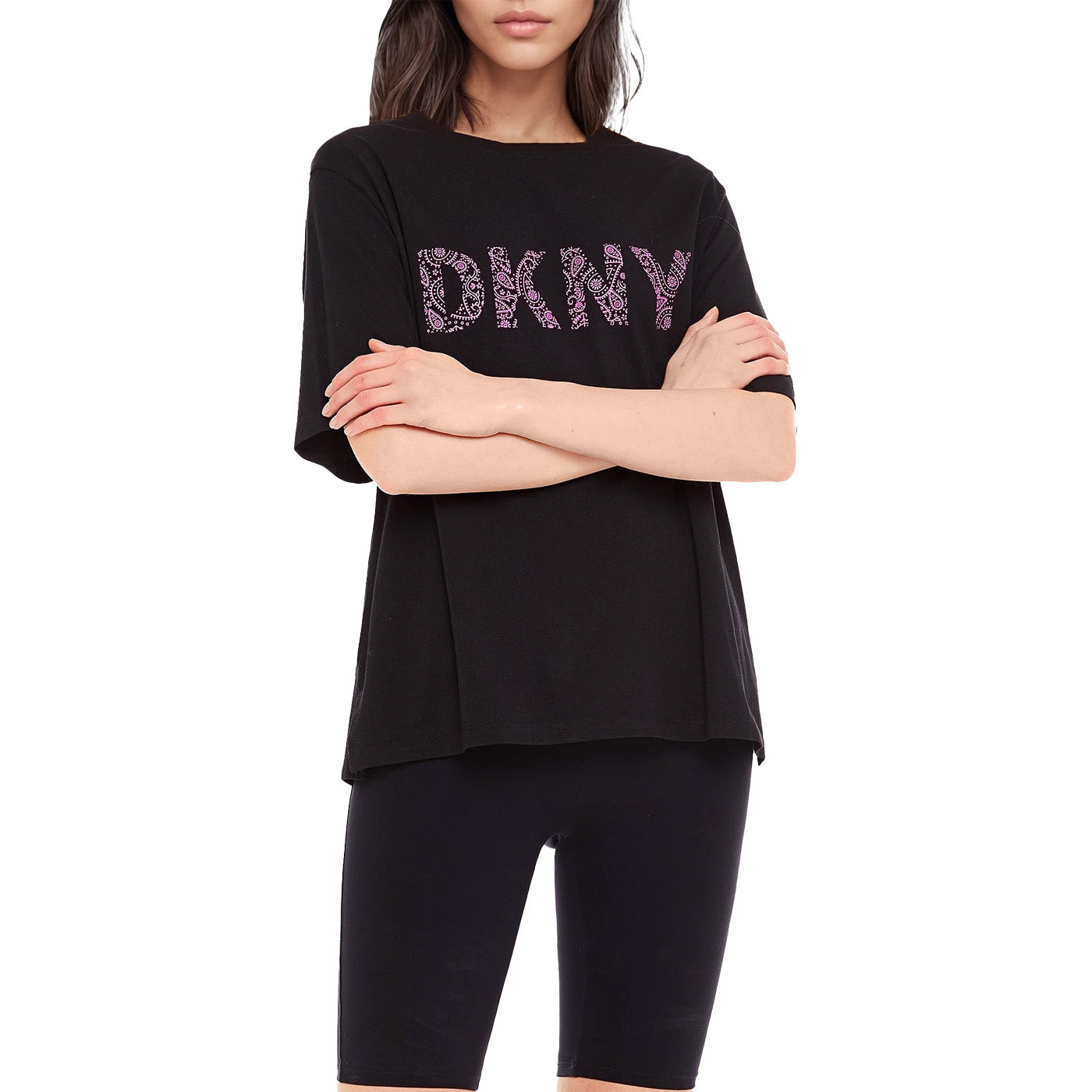 Горнище на пижама с къси ръкави DKNY - 0