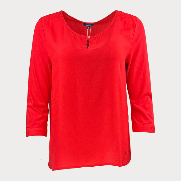 Дамска блуза Tom Tailor в червено