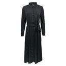 Дамска черна рокля тип риза JDY-2