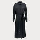 Дамска черна рокля тип риза JDY-1