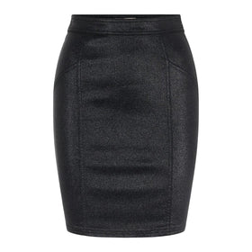 Дамска черна пола PIECES - 0