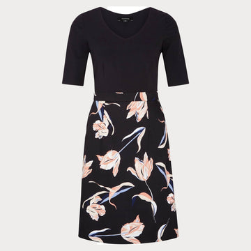 Дамска черна рокля Comma - 0