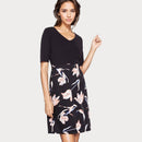 Дамска черна рокля Comma-1