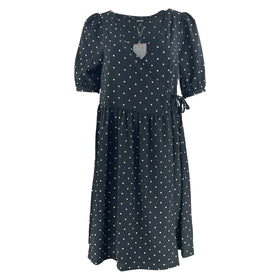 Дамскa къса рокля с тип прегърни ме с V образно деколте - 0