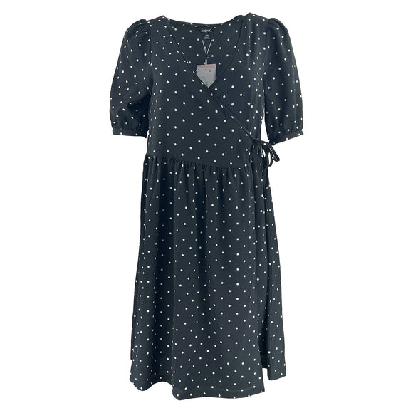 Дамскa къса рокля с тип прегърни ме с V образно деколте